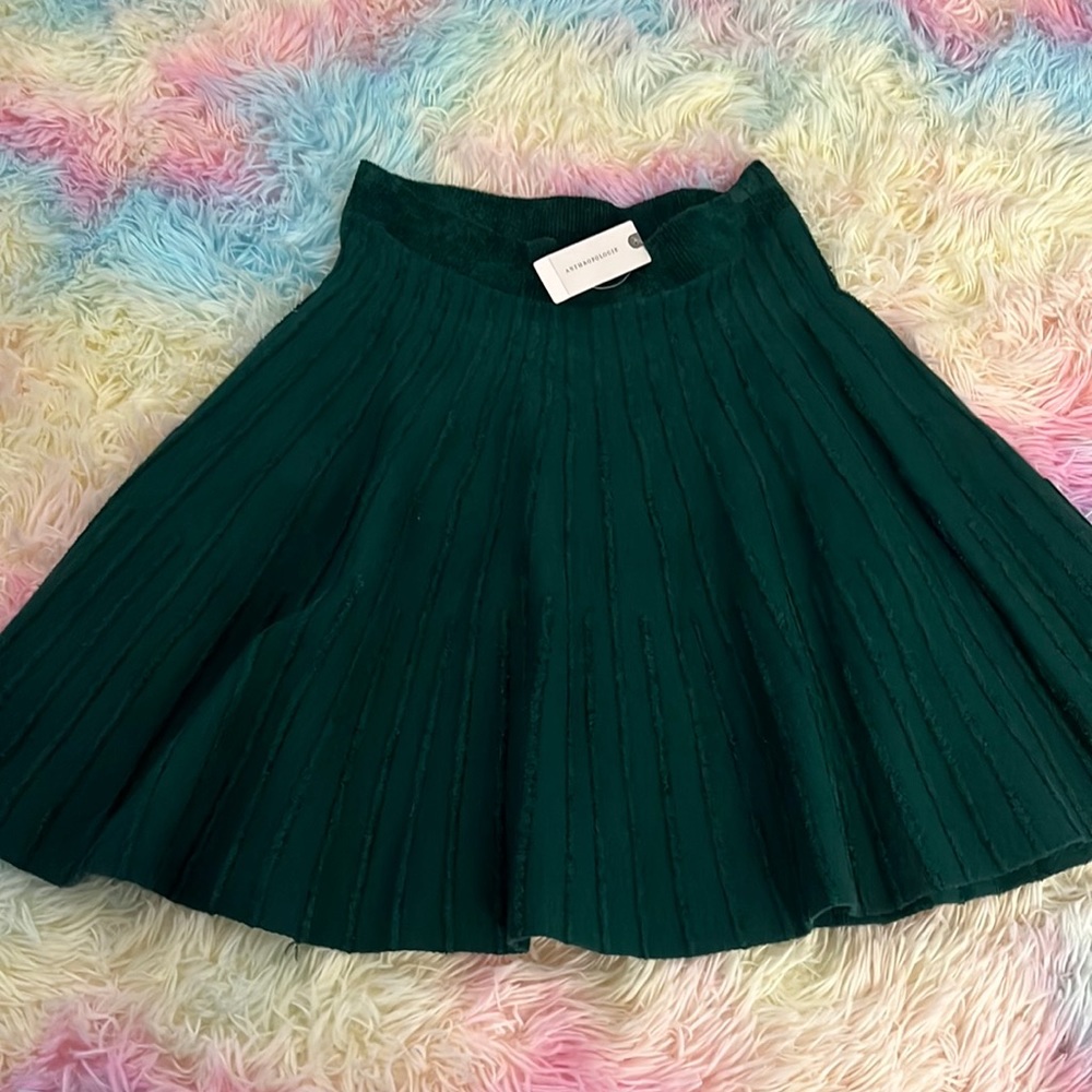 Skirt Anthropology green  skirt xs size never used meadow Rue by anthropology
